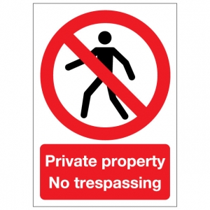 Private Property No Trespassing