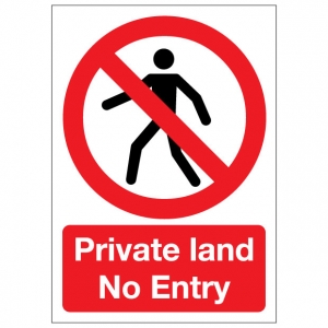 Private Land No Entry