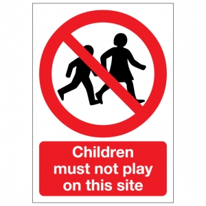 Children Must Not Play On This Site