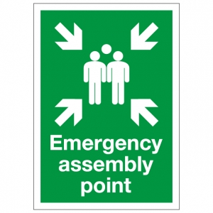 Emergency Assembly Point Safety Sign