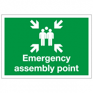 Emergency Assembly Point Safety Sign