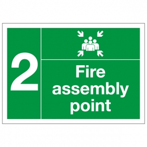 Fire Assembly Point Number 1 Safety Sign