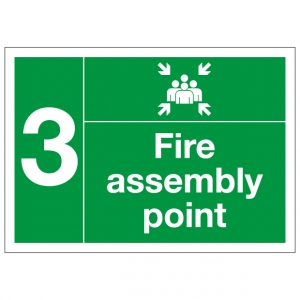 Fire Assembly Point Number 1 Safety Sign