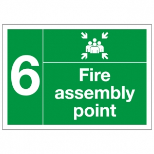 Fire Assembly Point Number 1 Safety Sign