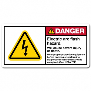 Electric Arc Flash Hazard Will Cause Severe Injury Or Death