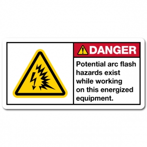Potential Arc Flash Hazards Exist While Working On This Energized Equipment
