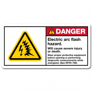 Electric Arc Flash Hazard Will Cause Severe Injury Or Death