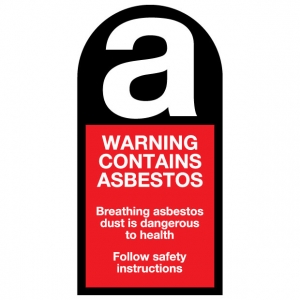 Asbestos Safety Label
