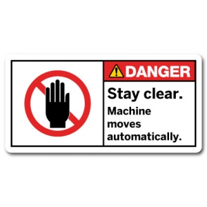 Stay Clear Machine Starts Without Warning