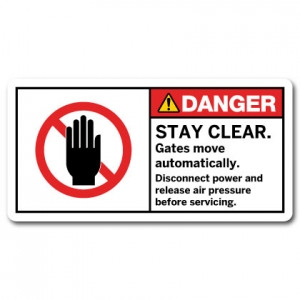 Stay Clear Machine Starts Without Warning