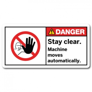 Stay Clear Machine Moves Automatically