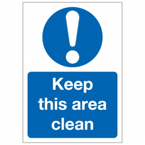 Keep This Area Clean