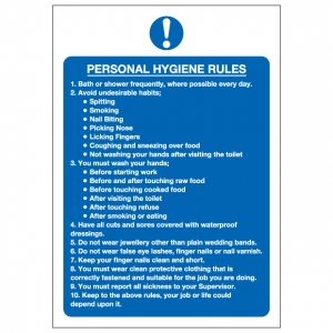 Personal Hygiene Rules