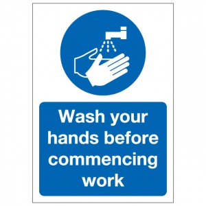 Wash Your Hands Before Commencing Work