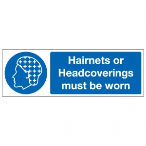 Hairnets Or Headcoverings Must Be Worn