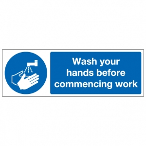 Wash Your Hands Before Commencing Work