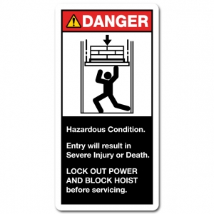 Hazardous Condition Entry Will Result In Severe Injury Or Death Lock Out Power And Block Hoist Before Servicing