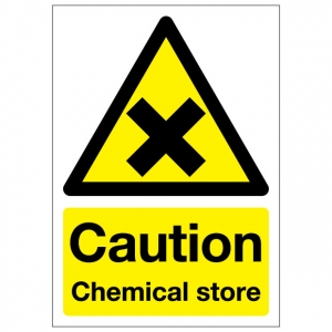 Caution Chemical Store