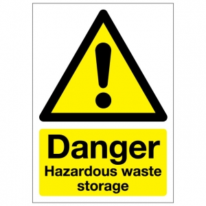 Danger Hazardous Waste Storage