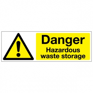 Danger Hazardous Waste Storage