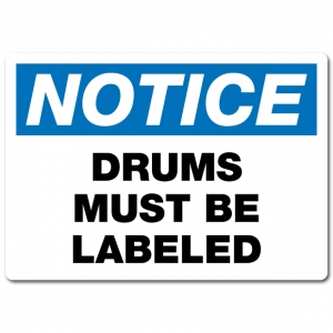 Drums Must Be Labeled