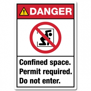 Danger Confined Space Permit Required Do Not Enter
