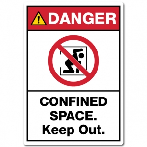 Danger Confined Space Keep Out