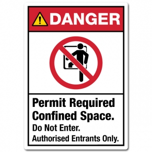 Danger Permit Required Confined Space Do Not Enter Authorised Entrants Only