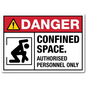 Danger Confined Space Authorised Personnel Only