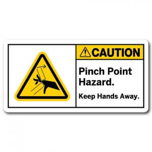 Pinch Point Hazard Keep Hands Away