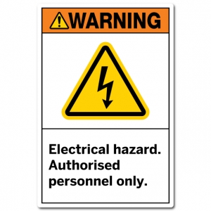 Electrical Hazard Authorised Personnel Only