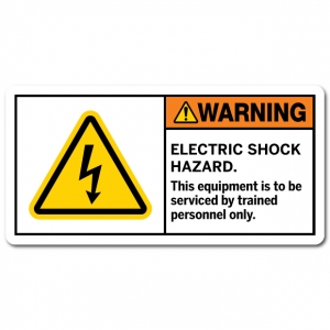 Electric Shock Hazard This Equipment Is To Be Serviced By Trained Personnel Only