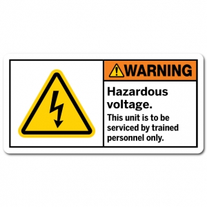 Hazardous Voltage This Unit Is To Be Serviced By Trained Personnel Only