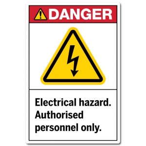Electrical Hazard Authorised Personnel Only