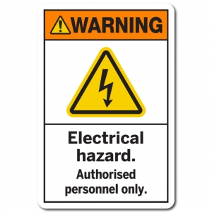 Electrical Hazard Authorised Personnel Only