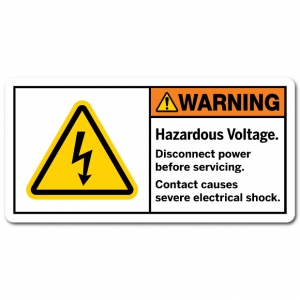 Hazardous Voltage Disconnect Power Before Servicing Contact Causes Severe Electrical Shock