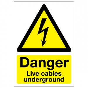 Danger Live Cables Underground