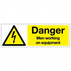 Danger Men Working On Equipment