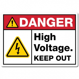 Danger High Voltage Keep Out