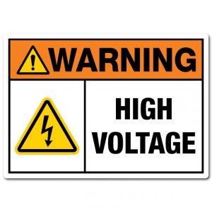 Warning High Voltage