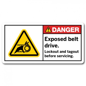 Exposed Belt Drive Lockout And Tagout Before Servicing