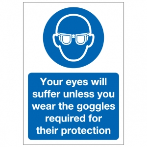 Your Eyes Will Suffer Unless You Wear The Goggles Required For Their Protection