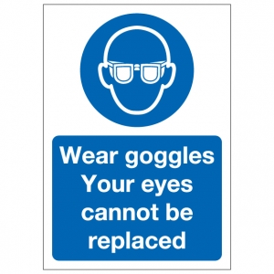 Wear Goggles Your Eyes Cannot Be Replaced