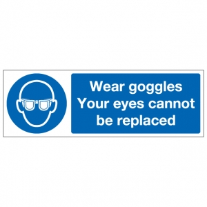 Wear Goggles Your Eyes Cannot Be Replaced