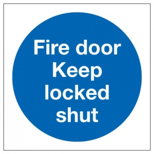 Fire Door Keep Locked Shut