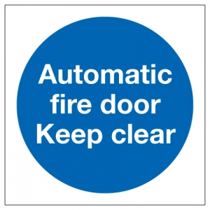 Automatic Fire Door Keep Clear