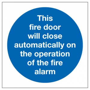 This Fire Door Will Close Automatically