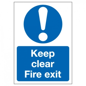 Keep Clear Fire Exit