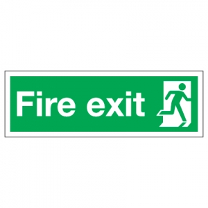 Fire Exit Running Man Right