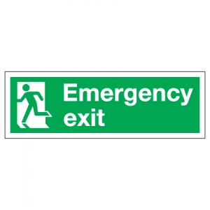 Emergency Exit Running Man Left